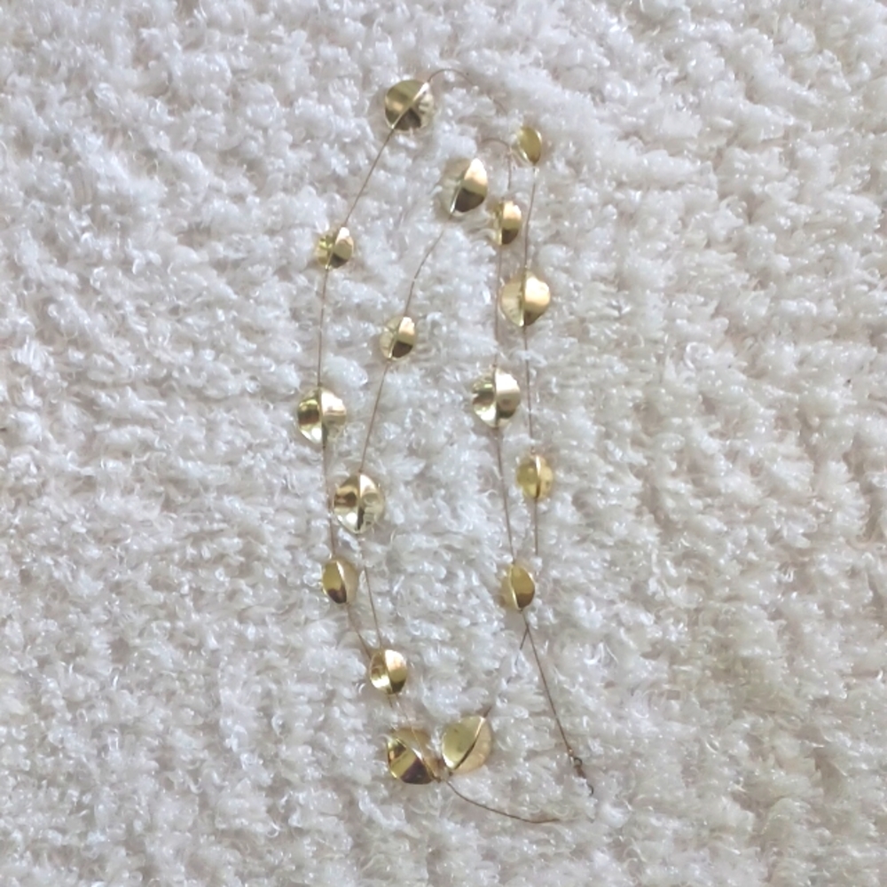 Gold plated tiered necklace